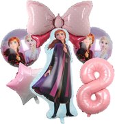 Frozen Ice Queen Alsa Thema Ballonnen 5 Stuks -Disney Officieel Gelicentieerde Prinses Elsa Ballon Grote - Gradiënt Antal Bal 8jaar Meisjes Birthday party - Baby Shower decoraties