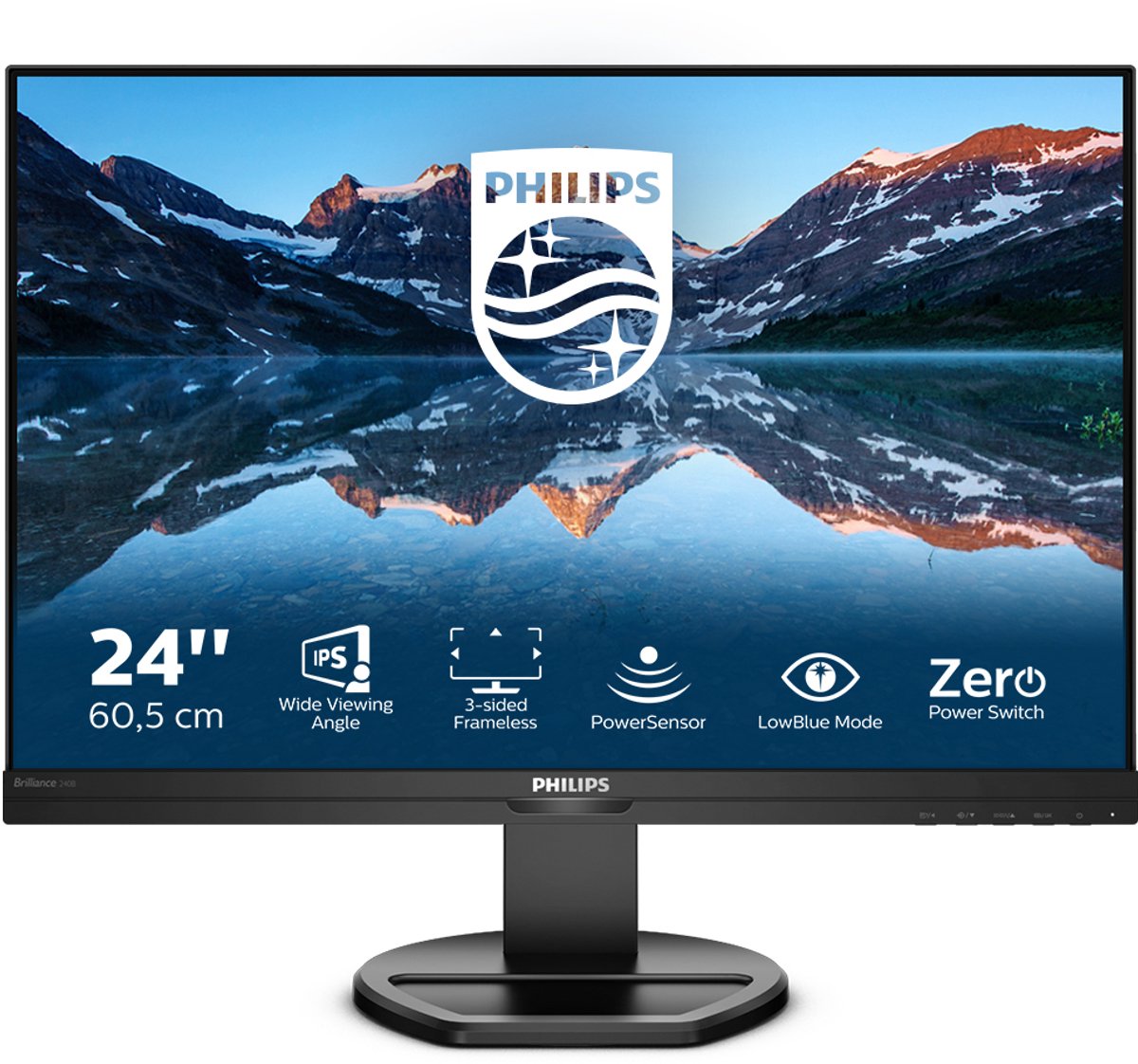 Philips B Line 240B9/00 computer monitor 61,2 cm (24.1 ) 1920 x 1200 Pixels WUXGA LED Zwart