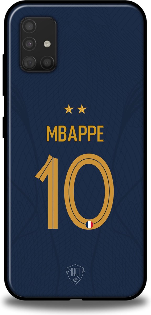 Mbappé Frankrijk telefoonhoesje Samsung Galaxy A51 backcover TPU blauw