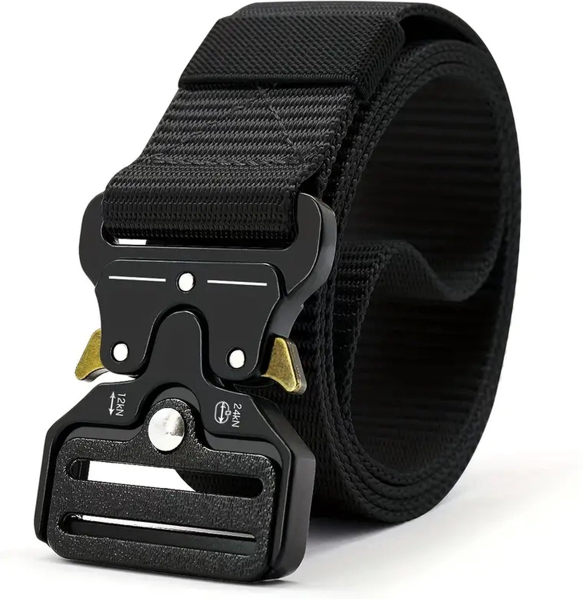 Tactische Riem Unisex - Verstelbare Canvas Riem voor Heren en Dames - Zwarte Tactical Belt - Nylon Riem - Casual Jeans Riem