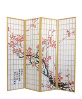 Fine Asianliving Japans Kamerscherm Shoji B180xH180cm Scheidingswand Naturel - Sakura
