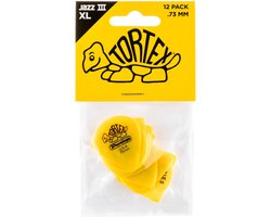 Jim Dunlop Tortex - Plectrums - Jazz - Player's Pack 12 Stuks - 0,73 mm - Geel