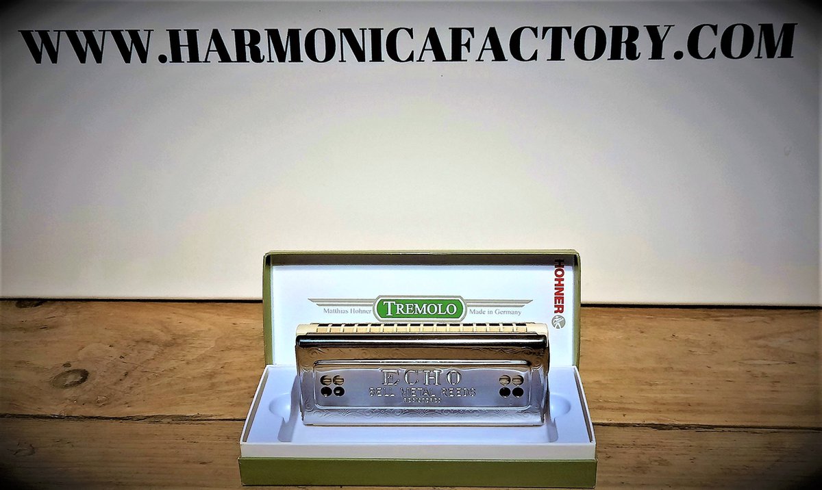 Hohner Echo Harp 64 C/G - Tremolo mondharmonica - Legendarisch model - origineel Hohner