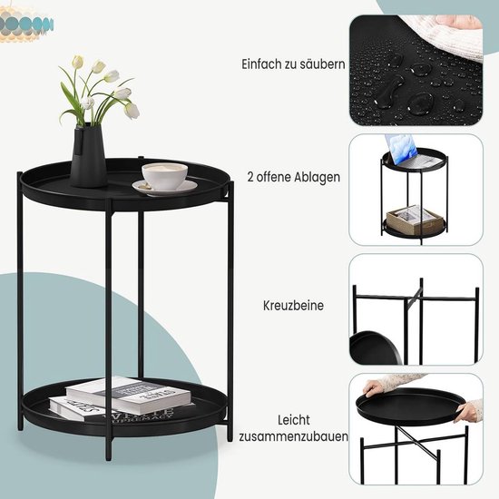 Yumyolk Ronde salontafel, woonkamertafel, bijzettafel