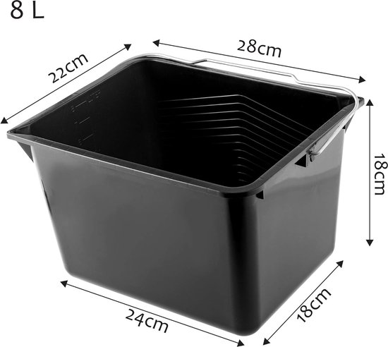 Auer Emmer 5,6 l x 5 l kunststof emmer voedselveilig plastic