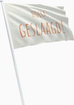 VlagDirect - Hoera Geslaagd vlag - Eindexamen vlag - 90 x 150 cm.