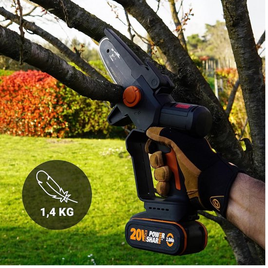 Equivera Mini Kettingzaag - Elektrisch - Mini Kettingzaag Met Accu - Elektrische Snoeischaar - Accu Snoeischaar - Kettingzaag Accu van Equivera — afbeelding 3