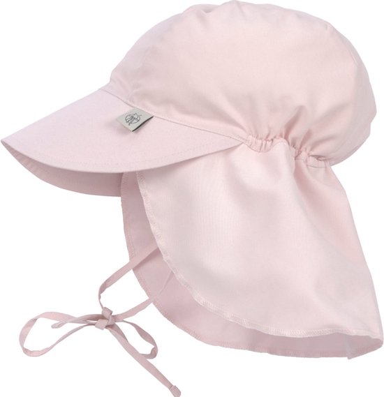 lassig uv flap hat light pink 7-18m / size 46-49cm