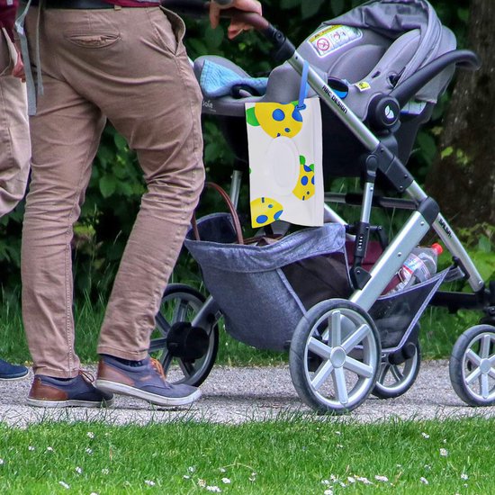 Billendoekjes houder - Vochtige tissuehouder -Natte doekjes houder - Dispenser 4 stuks nat doekje babydoekjes dispenser, navulbare draagbare natte doekhouder — afbeelding 4