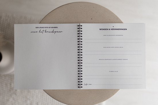 Gastenboek Bruiloft - Gastenboek Huwelijk - Guestbook Wedding - Just Married - Trouwdag - Trouwdagboek - Invulboek bruiloft - 21x21 cm - 50 pagina's - weliketolove