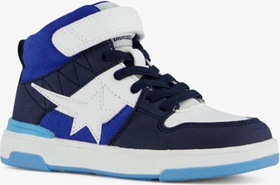 Blue Box hoge jongens sneakers blauw met ster - Maat 25 - Uitneembare zool