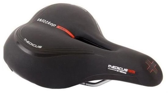 Wittkop Fietszitje voor dames en heren, waterdicht fietszadel met innovatief 5-zone-concept