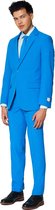 OppoSuits Blue Steel - Heren Pak - Feest Kostuum - Blauw - Maat EU 48