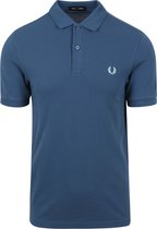 Fred Perry - Polo Plain Mid Blauw - Slim-fit - Heren Poloshirt Maat XXL