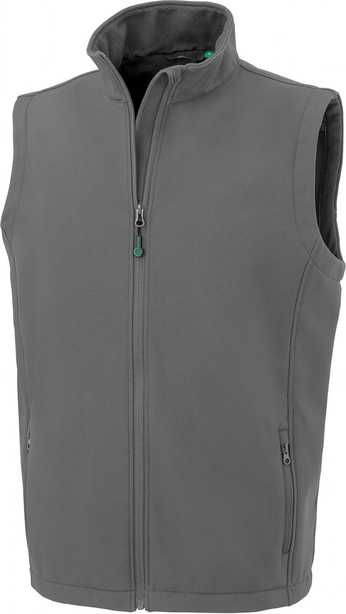 Result Men´s Recycled 2-Layer Printable Softshell Bodywarmer RT902 - Workguard Grey - L