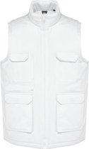 Bodywarmer Unisex 5XL WK. Designed To Work Mouwloos White 65% Polyester, 35% Katoen