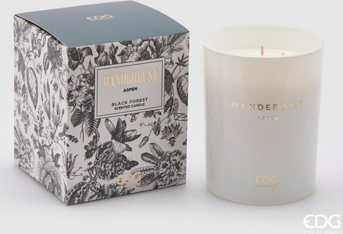 EDG Enzo De Gasperi Geurkaars Wanderlust H12,5 D10 - Black Forest