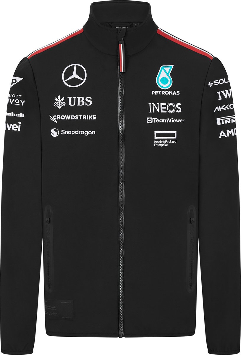 Mercedes Teamline Softshell 2024 L - Lewis Hamilton - George Russel - Formule 1
