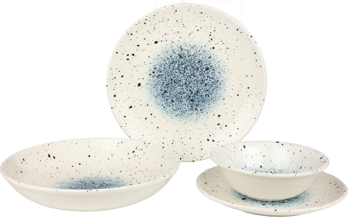 Rinart Serviesset - Splash - 24 delig - 6 persoons - Porselein