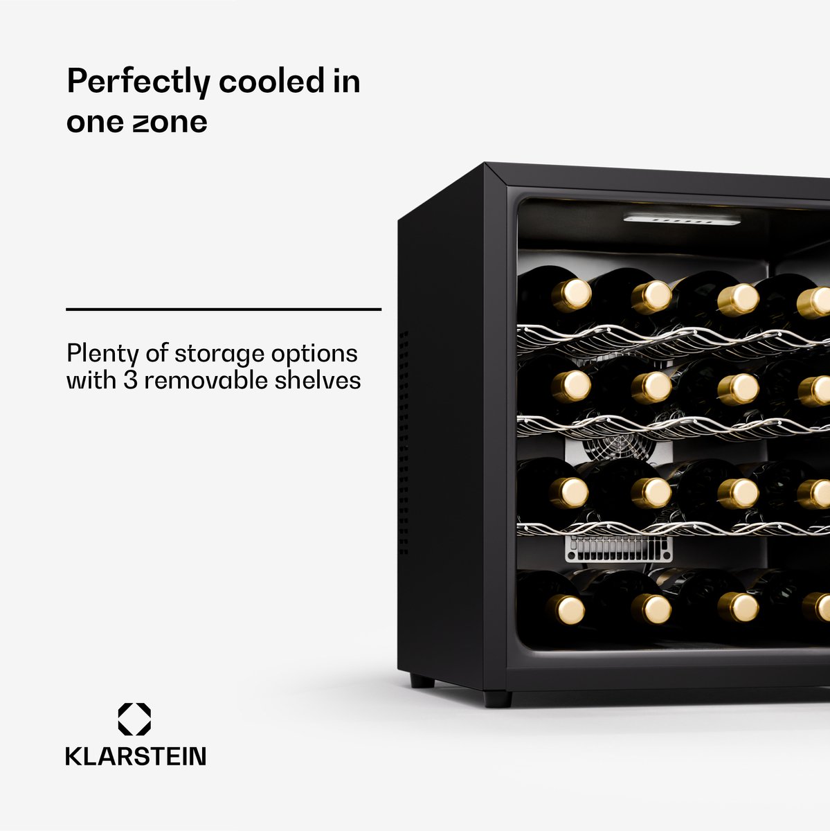 Klarstein Silent Vino 16 Uno - Wijnkoelkast - 1 Zone - 16 - afbeelding 3