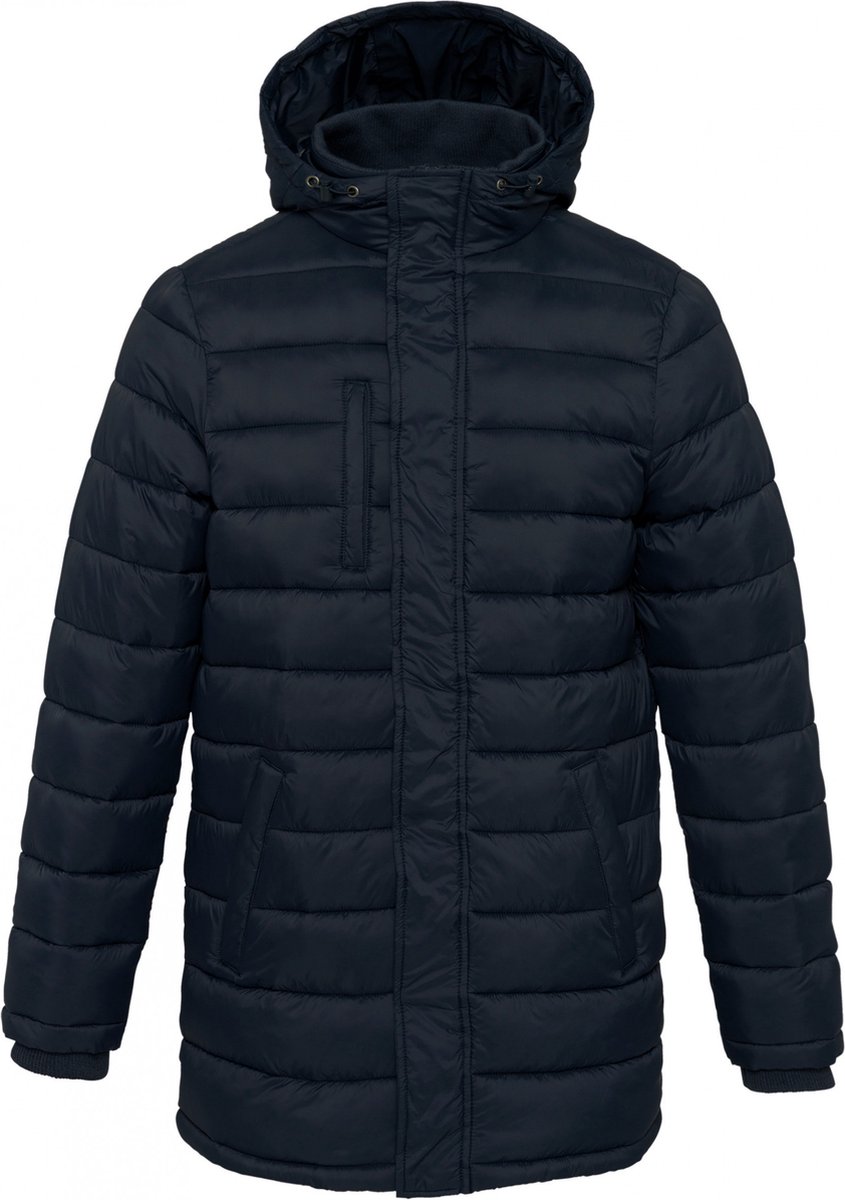 Kariban Lichte herenparka met capuchon K6128 Blauw