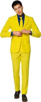 OppoSuits Yellow Fellow - Mannen Kostuum - Geel - Feest - Maat 52