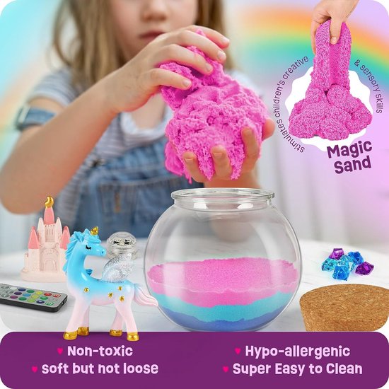 Potion Magique Kit De Gelante Pour Enfant - 20 Bouteilles, Poussière De Fée - Loisir Créatif 6-12 Ans - Cadeau Fille Anniversaire, Noël Jeux Manuelle Fille