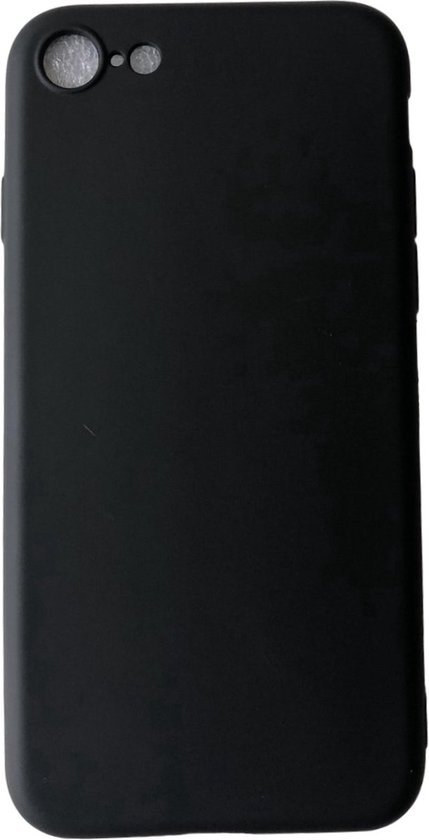 Coque arrière en Siliconen - Convient pour iPhone 7/8/ iPhone SE (2020 / 2022) - Coque en TPU - Zwart