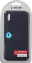 Bigben Connected, Hoesje Geschikt voor Apple iPhone XS Max Stijf, zacht aanvoelend siliconen, Blauw