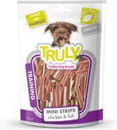 Truly - Mini Strips Kip & Vis- Training - Hondensnack - Voordeelbundel 5 stuks