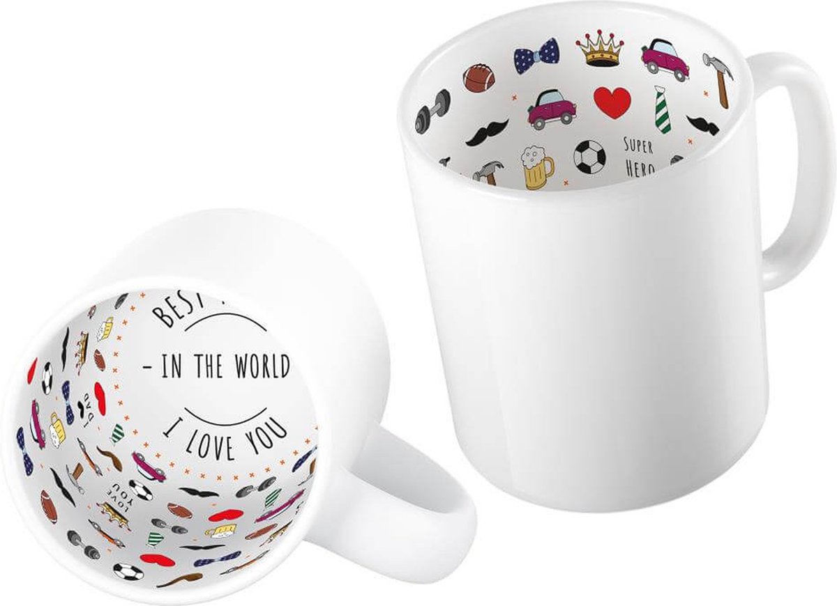 Vaderdag mok - sublimatie mokken - keramiek - 300 ml - cadeau koffiemok