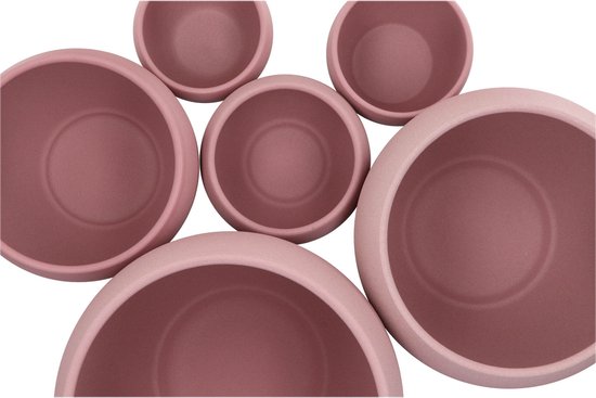 DK Design Pot de fleurs/pot de fleurs - 2x - Vinci - rose clair mat - pour plante d'intérieur - D11 x H14 cm