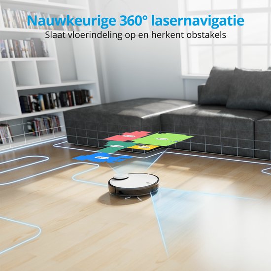 Hoog Efficiënte 4-in-1 Elektrische Robotstofzuiger Industriële Automatische Vloe