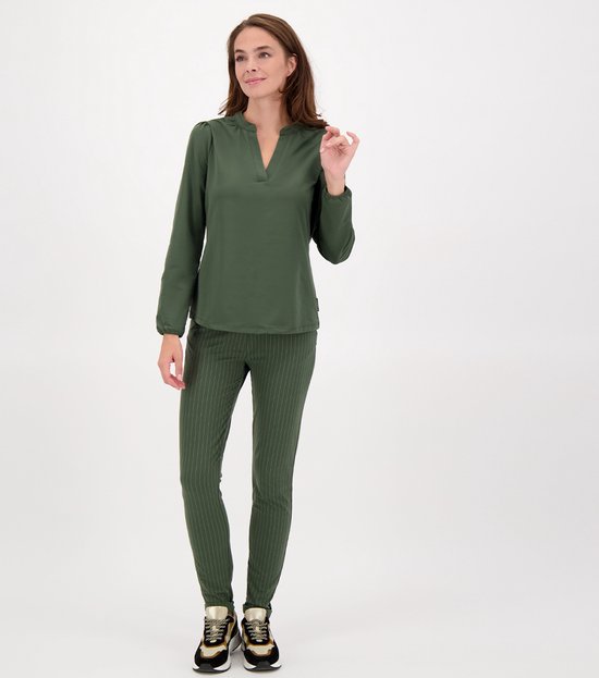 Pantalon vert / Pantalon par Je m'appelle - Femme - Tissu de voyage - Taille 44 - 5 tailles disponibles