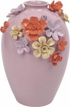 House of Nature - Vaas Flowers roze 15cm