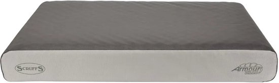 Scruffs ArmourDillo Orthopedisch Hondenkussen - Slijtvast - Waterproof - Maat L of XL - Kleur: Grijs, Maat: Large