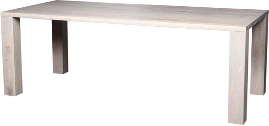 ABC Kantoormeubelen vergadertafel lissabon breed 220cm diep 100cm bladkleur white oak matlak