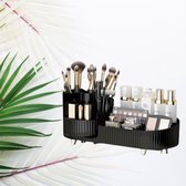 Make-up cosmetica organizer - 360° draaibaar - opberger - badkamer - zwart - moederdag cadeau