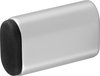 Hermeta Deurbeslag buffer aluminium F1/rubber ovaal 60mm 4704-01