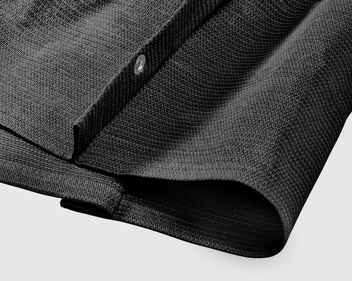 Platinum Sun & Shade Coolfit voile d'ombrage rétractable, B290xL300cm, Noir