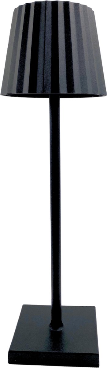 Lussono Tafellamp op accu - zwart - dimbaar - 2 jaar garantie