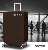 Avoir Avoir®-Kofferhoes-Bescherm uw bagage tegen krassen en stof-Bruin-Minimalistisch-Veilig-herkenbaar-voorkom