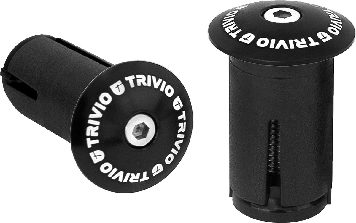 Trivio - Race Stuurplug Aluminium Zwart - 2st.