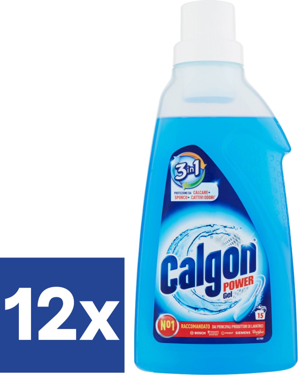 Calgon Gel Hygiène + 2 en 1 - Détartrant pour lave-linge - 6 x 1,5L - Pack  économique