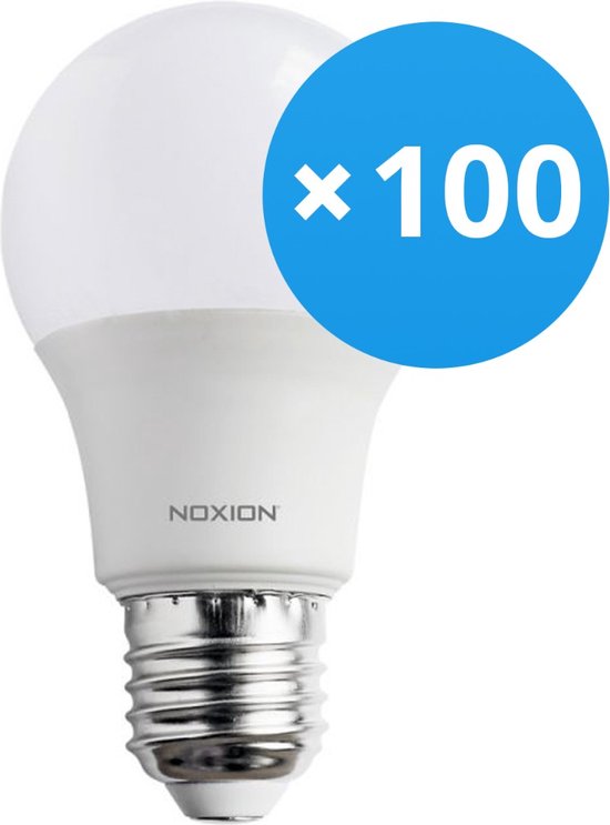 Voordeelpak 100x Noxion Pro LED E27 Peer Mat 9W 806lm - 822-827 Dim To Warm | Dimbaar - Vervangt 60W.
