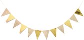 Gouden Slingers Vlaggenlijn Verjaardag Feest Versiering Decoratie Goud - 10 Meter