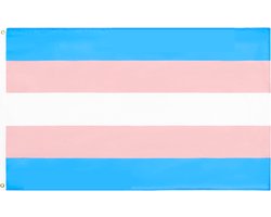 Transgender Vlag - 90x150cm - Pride Flag - LGBTQ - Transgender