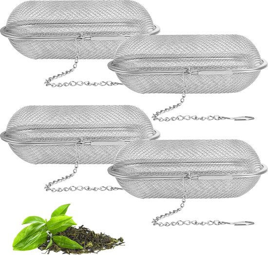 Infuseur à Thé En Acier Inoxydable – Boule à Thé Avec Chaîne, Filtre à Herbes, Pour Thé, Soupe Et épices