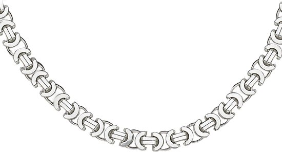 Bijoutier Zwartevalk collier à maillons plats en argent - ET 60/65cm