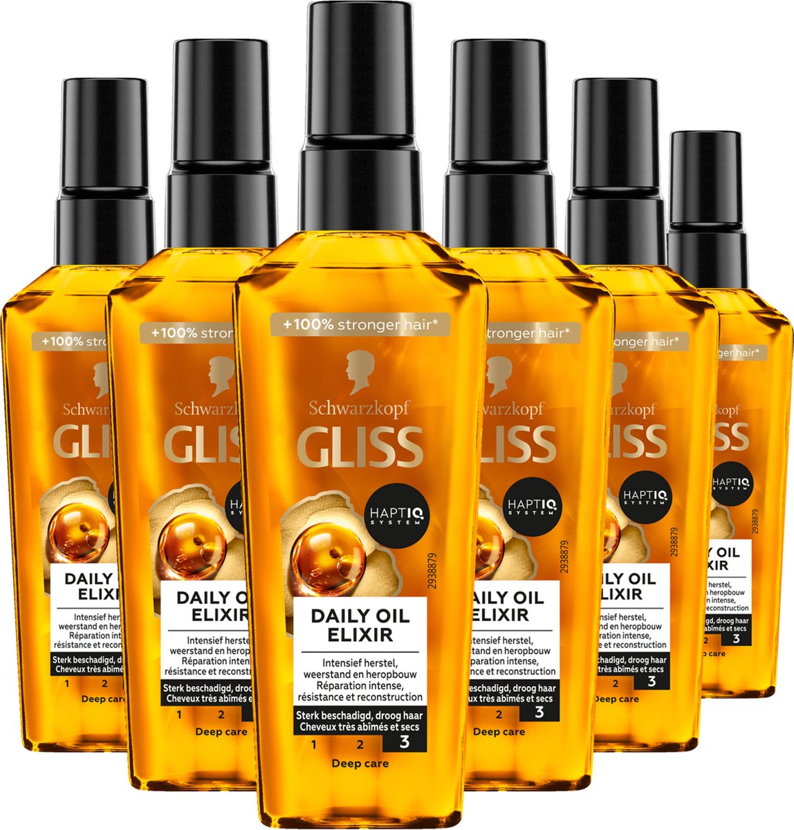 Gliss - Daily Oil Elixer - Ultimate Repair - Haar Olie - 6x 75ml - Voordeelverpakking